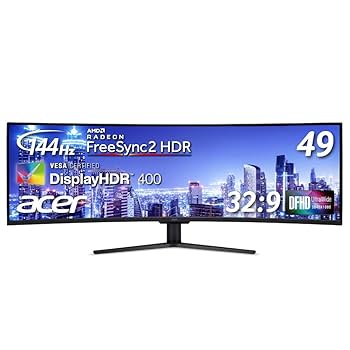 IRIE ワイドモニター ブラック 本体 Amazon.co.jp: Acer 49インチ湾曲液晶ウルトラワイドモニター